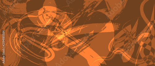 Abstract dynamic warm amber orange fluid marble texture background for autumn banner design, creative cover art, and modern presentation backdrop