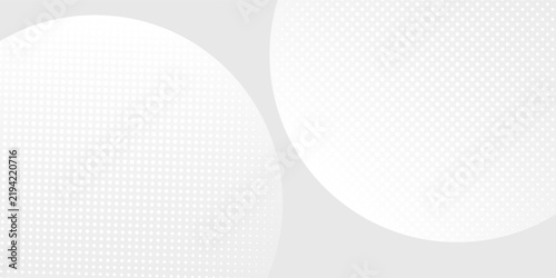 Modern hexagon white and gray background with dot white gray wave light technology abstract modern