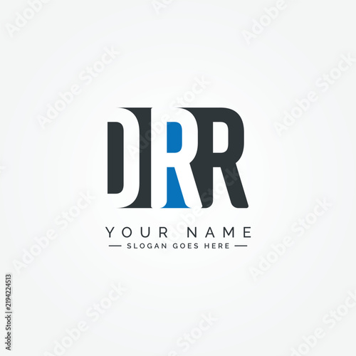 DRR Vector Logo Template - Creative Icon for Initial Letters D, R and R