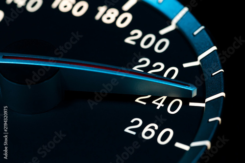 Foto Speed detail tachometer macro shot 5