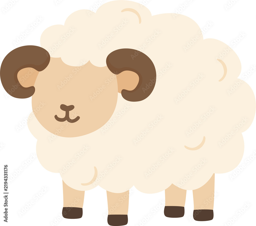 Obraz premium flat design lamb