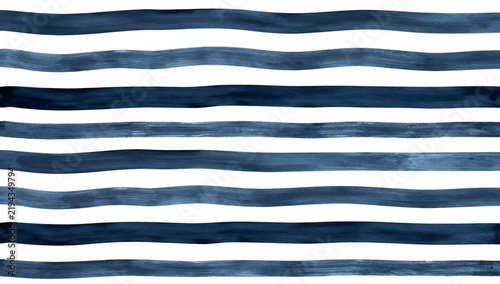 Dark Blue Wavy Stripes: A watercolor pattern featuring horizontal wavy lines in varying shades of dark blue and white, creating a fluid and abstract visual texture.