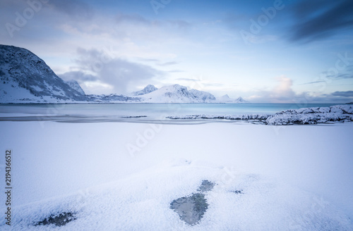 Naklejka winter mountain landscape