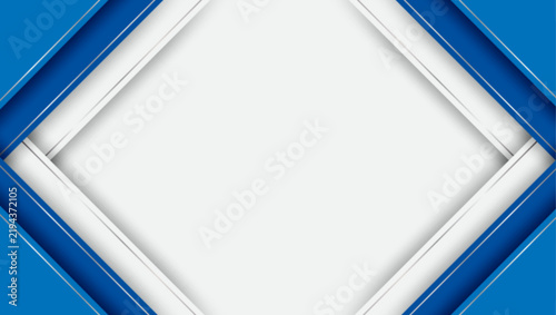 Abstract. Blue White and Silver Modern Geometric Vector Background with Copy Space. vector.