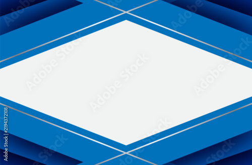 Abstract. Blue White and Silver Modern Geometric Vector Background with Copy Space. vector.