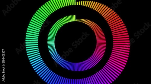 Colorful audio spectrum asset