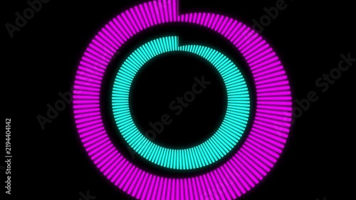 Colorful audio spectrum asset