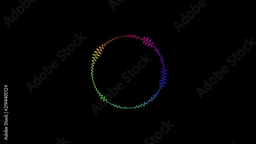 Colorful audio spectrum asset