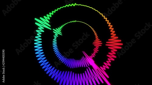 Colorful audio spectrum asset