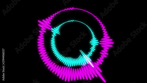 Colorful audio spectrum asset