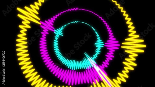 Colorful audio spectrum asset
