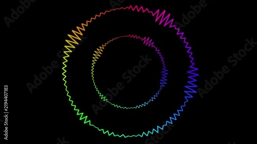 Colorful audio spectrum asset