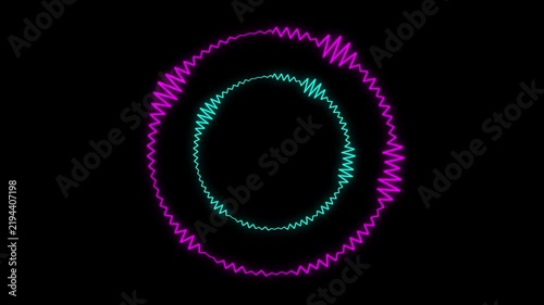 Colorful audio spectrum asset