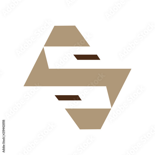 Letter S Cabinet Simple Logo Icon Vector