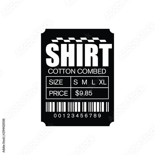 Shirt Cotton Combed Clothing Label Typography Design