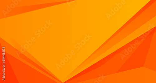 Warm orange abstract geometric background with modern overlapping angular shapes. abstract orange background