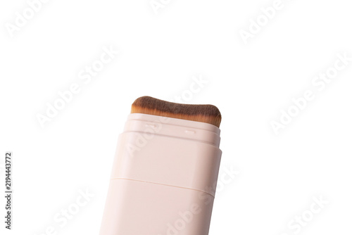Cuadro en lienzo Cream foundation contour makeup stick isolated on a white background