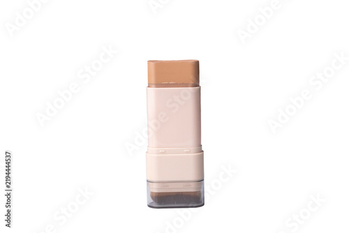 фотографія Cream foundation contour makeup stick isolated on a white background