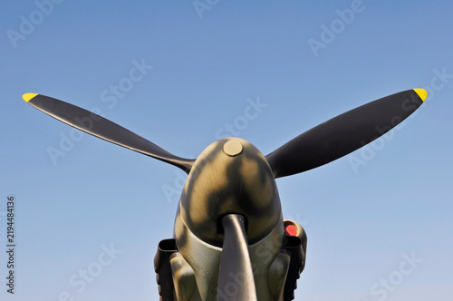 Propeller of ww2 fighter plane