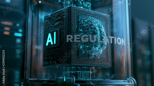 Artificial Intelligence AI Regulation and Technology Governance Concept