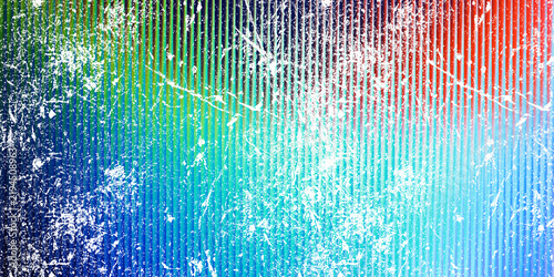 Colorful abstract grunge background with vertical lines and bright light