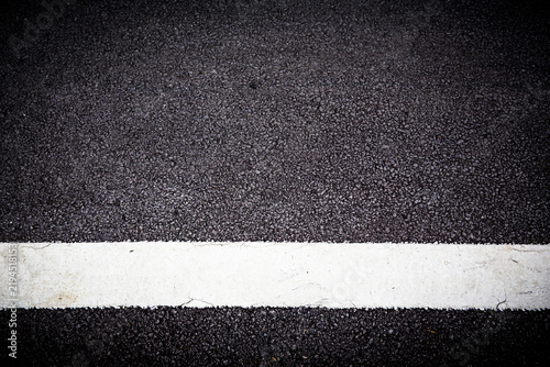 abstract Asphalt road surface with white line. texture for add text message or design art work. Concept logistic.