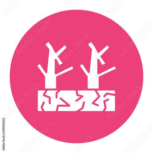 Naklejka Drought Vector Icon