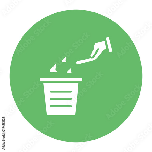 Naklejka Litter Vector Icon