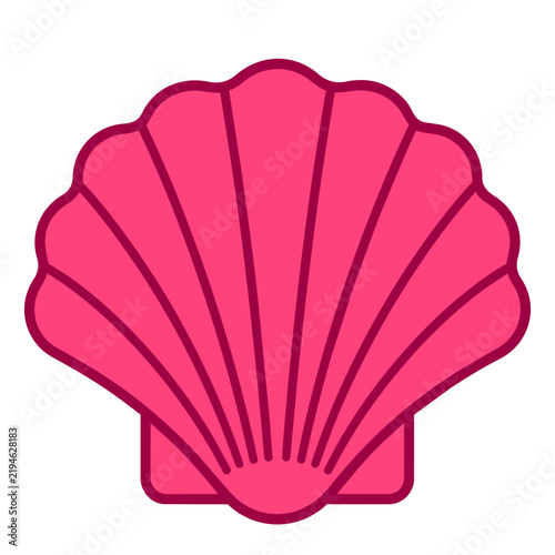 seashell icon outline