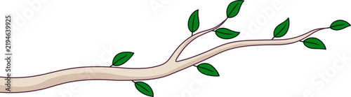 minimalist illustration of a tree branch