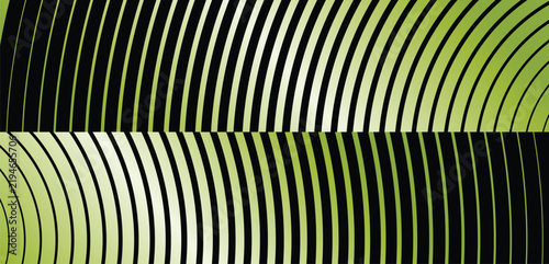 Green Abstract Wavy Line Pattern Background Curved Stripes Texture