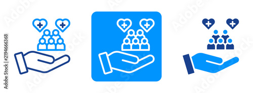 Public Health Icon In Dual Tone Style