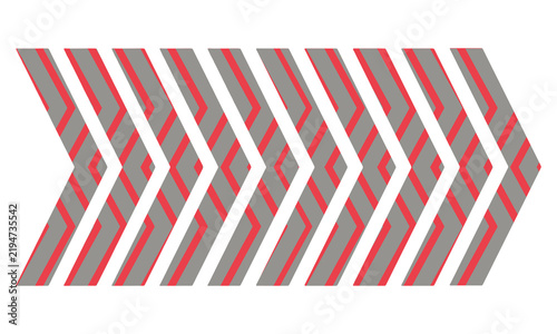 Yellow gradient chevron arrow pattern with fade effect pointing right on transparent background. Gradient chevron arrow pattern. Abstract directional movement design. Modern forward indicator symbol 