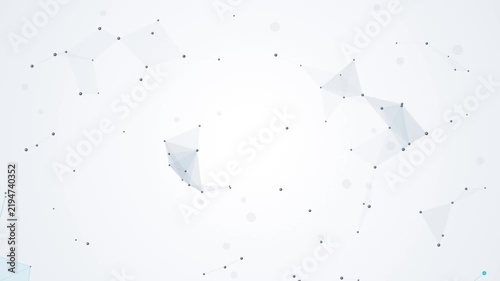 Futuristic AI Data Network Background with Connected Nodes and Digital Communication