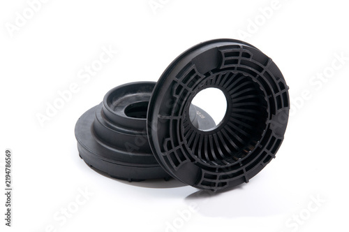 Bearing for front shock absorbers isolated on white background.