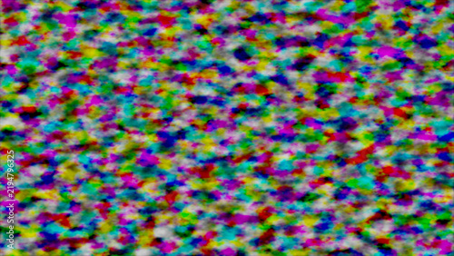 Fotografie Abstract colorful digital noise texture featuring a vibrant spectrum of grainy s