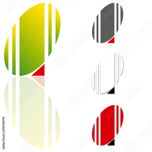 Tapety artystyczne Logo Oval grün