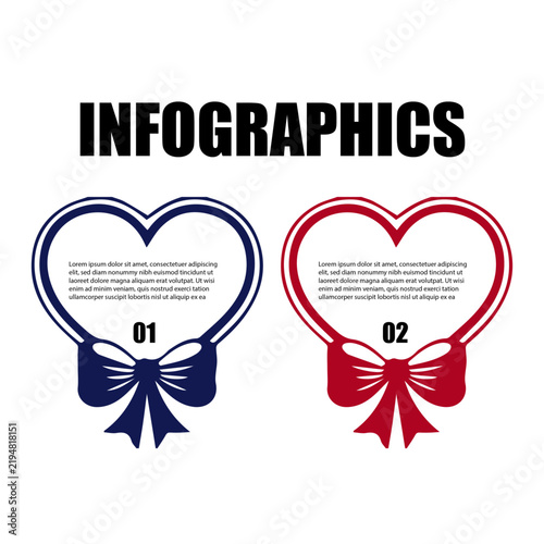 Colorful Bow Circle Infographic Templates