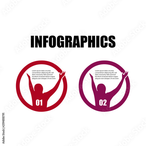 Creative People Circle Infographic Templates
