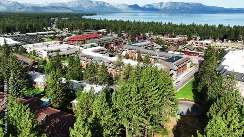 Lake Tahoe, California, from a UAV Drone looking at