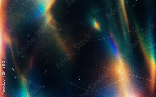 Neon Light Flares Creating Colorful Abstract Prismatic Background