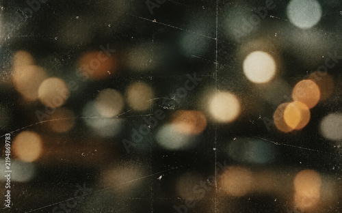 Warm Urban Bokeh Lights Creating Atmospheric City Background