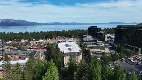 Lake Tahoe, California, from a UAV Drone looking at
