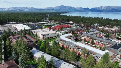 Lake Tahoe, California, from a UAV Drone looking at