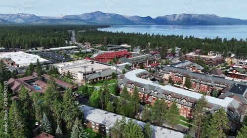 Lake Tahoe, California, from a UAV Drone looking at