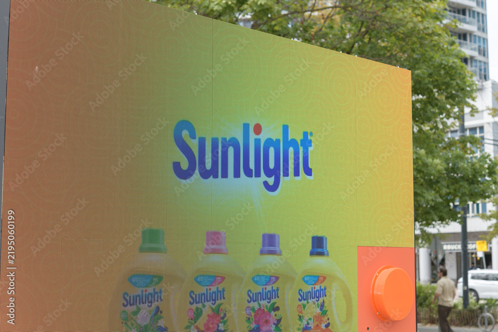 Obraz premium commercial brand-activation of Sunlight detergent at Harbourfront Centre, Toronto 