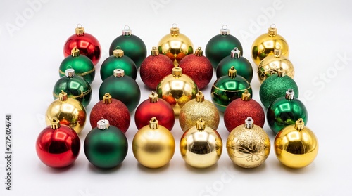 christmas decoration on white background