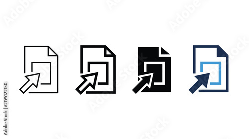 Select document icons featuring a mouse cursor pointer clicking on a file for user interface navigation design.