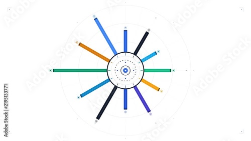 Abstract Circular Infographic Motion Graphic