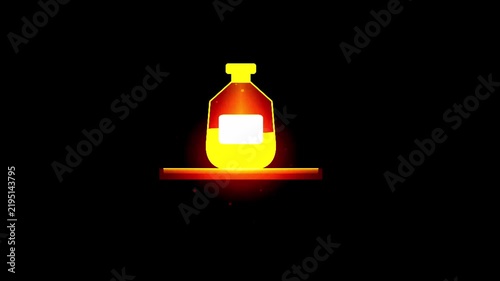 Golden Lantern glowing with sparkling dust during festive night celebration